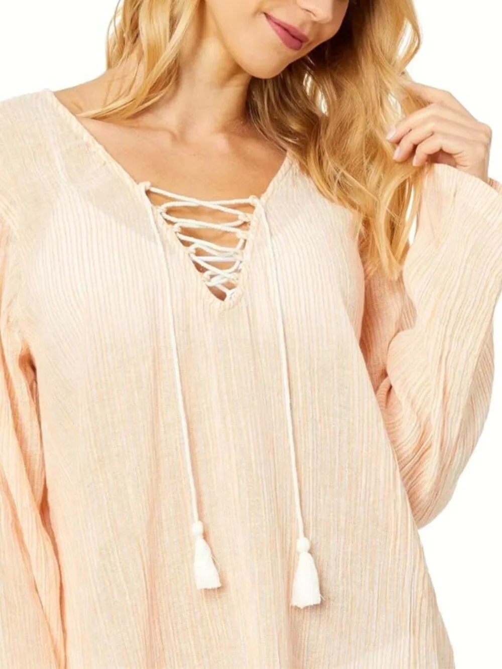 Billabong 'Blue Skies' Beach Coverup - Orange Peel